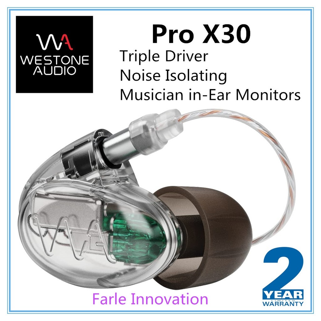 Westone Audio Pro X30 High Performance Triple Driver Noise Isolating