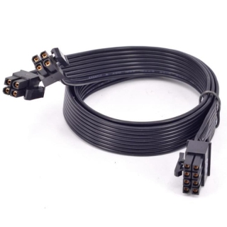 Pcie 8 pin male to cpu 8 pin (4+4) male eps-12v motherboard power adapter cable for seasonic modular power supply, 60cm 1