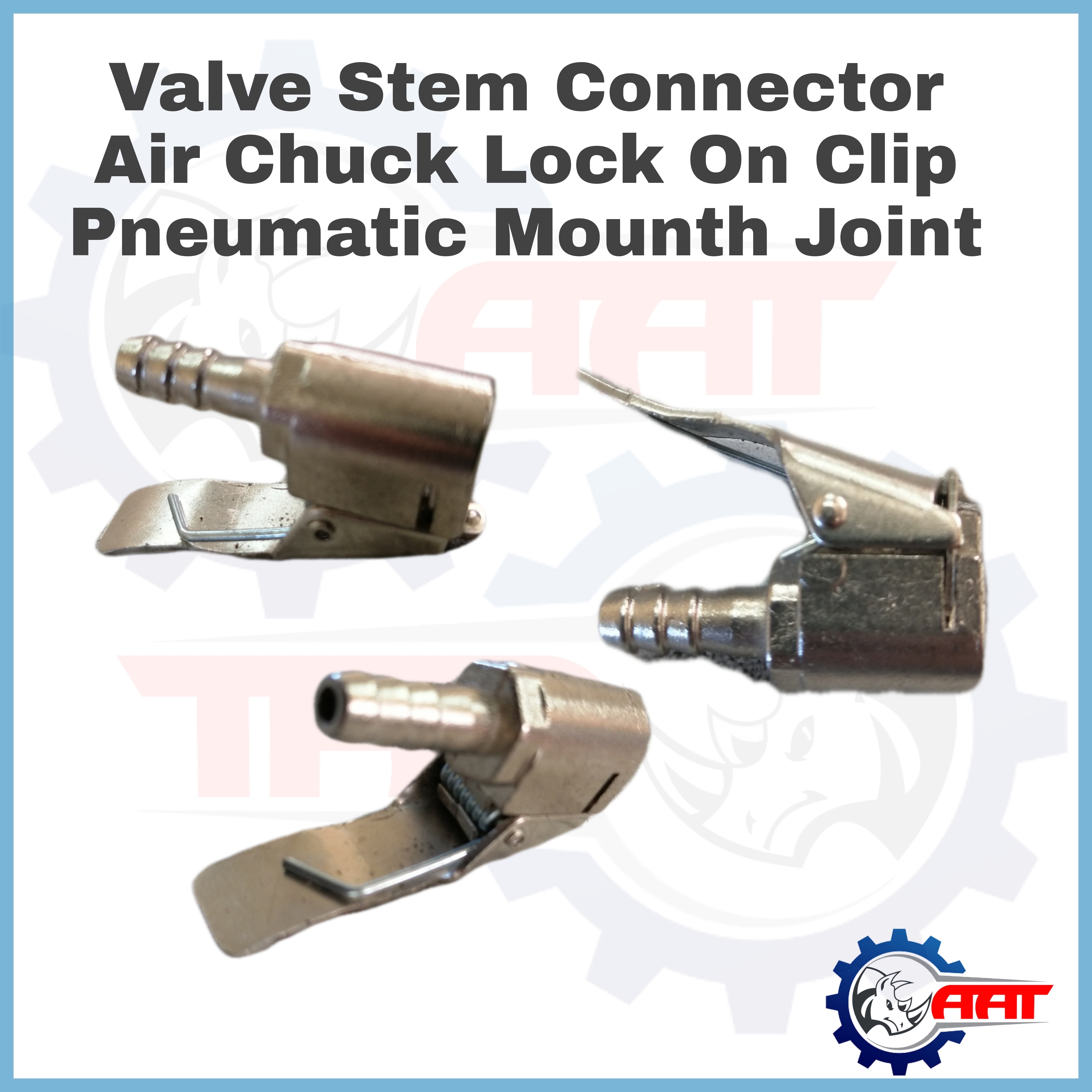 Valve Stem Connector Copper Air Chuck Lock On Clip For Car Inflatable Pneumatic Mouth Joint