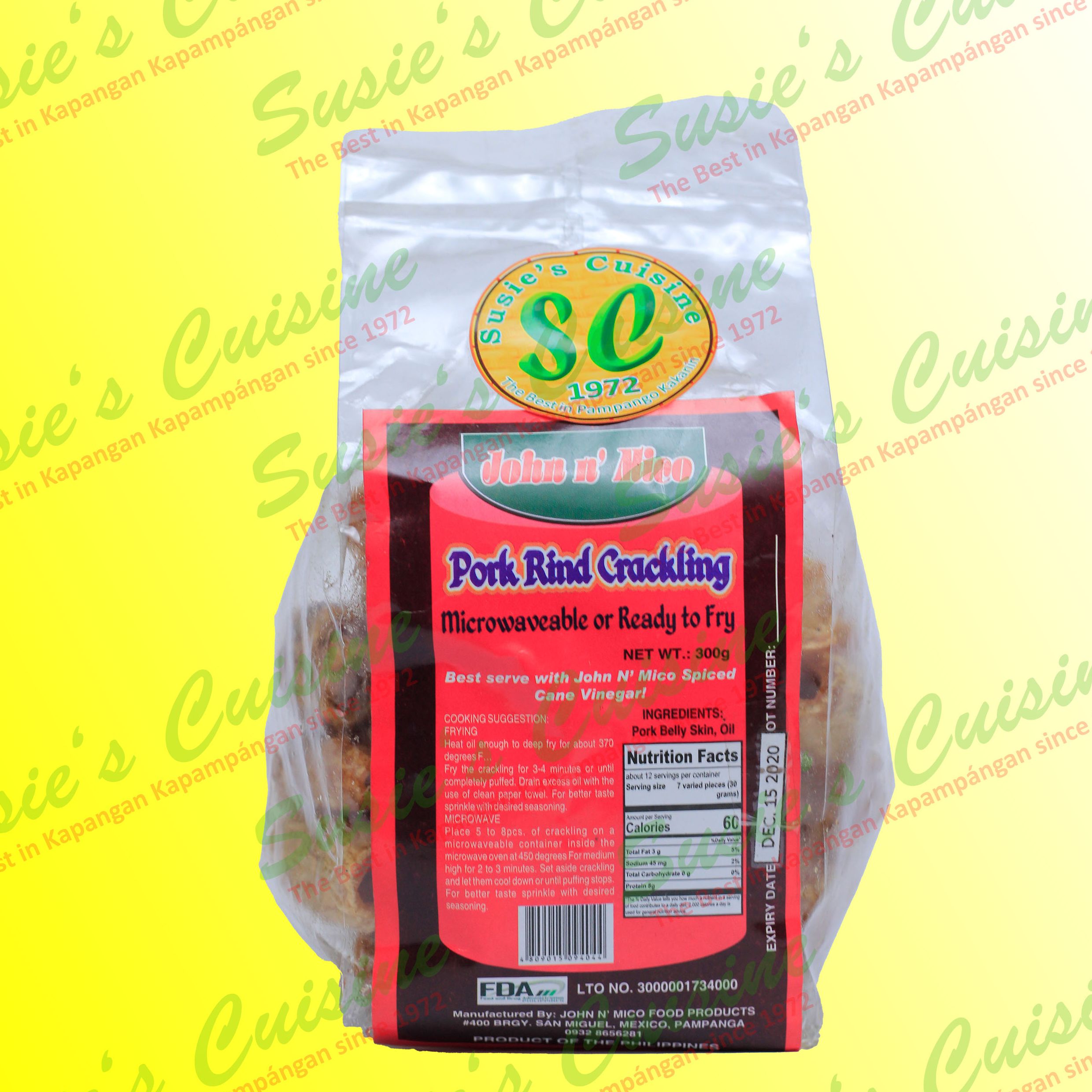 SC Pork Rind Cracklings (John 'n Mico) Lazada PH