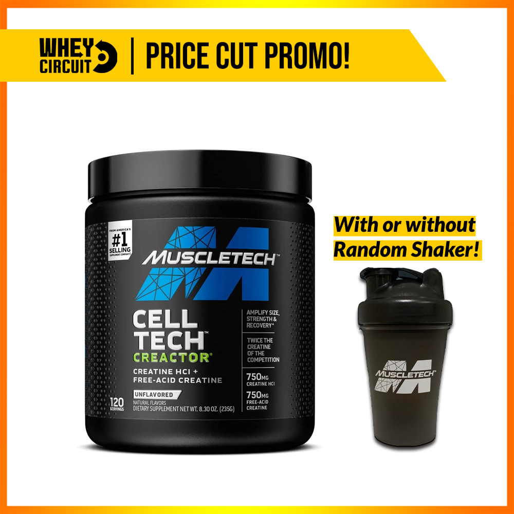 Muscletech CELLTECH Creactor Creatine HCI + Freeacid creatine 120