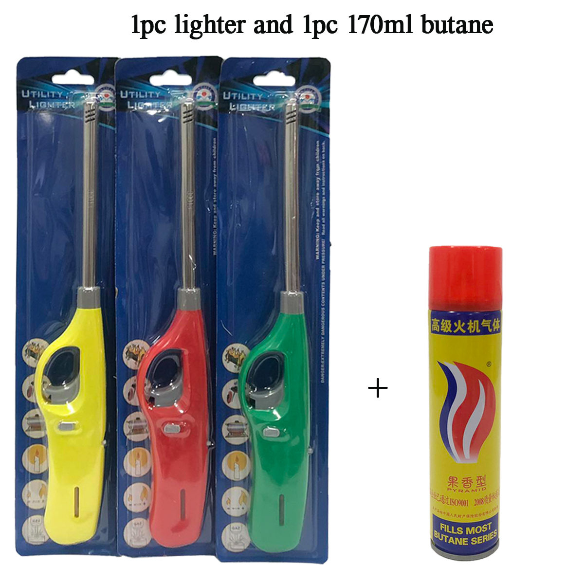 DS* Kitchen Lighter Igniter Firepower Flexible Refillable LongReach