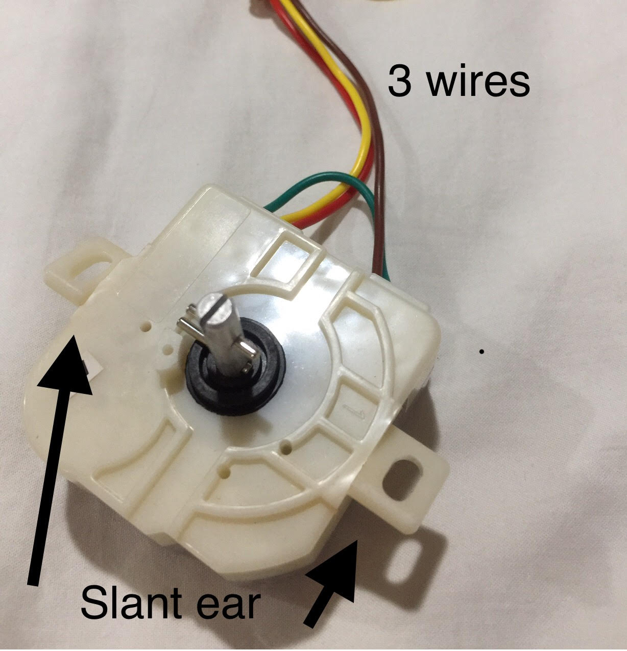 Washing Machine Timer SLANT ear / SLANT mounting hole (3, 4, 5, 6, 7 ...