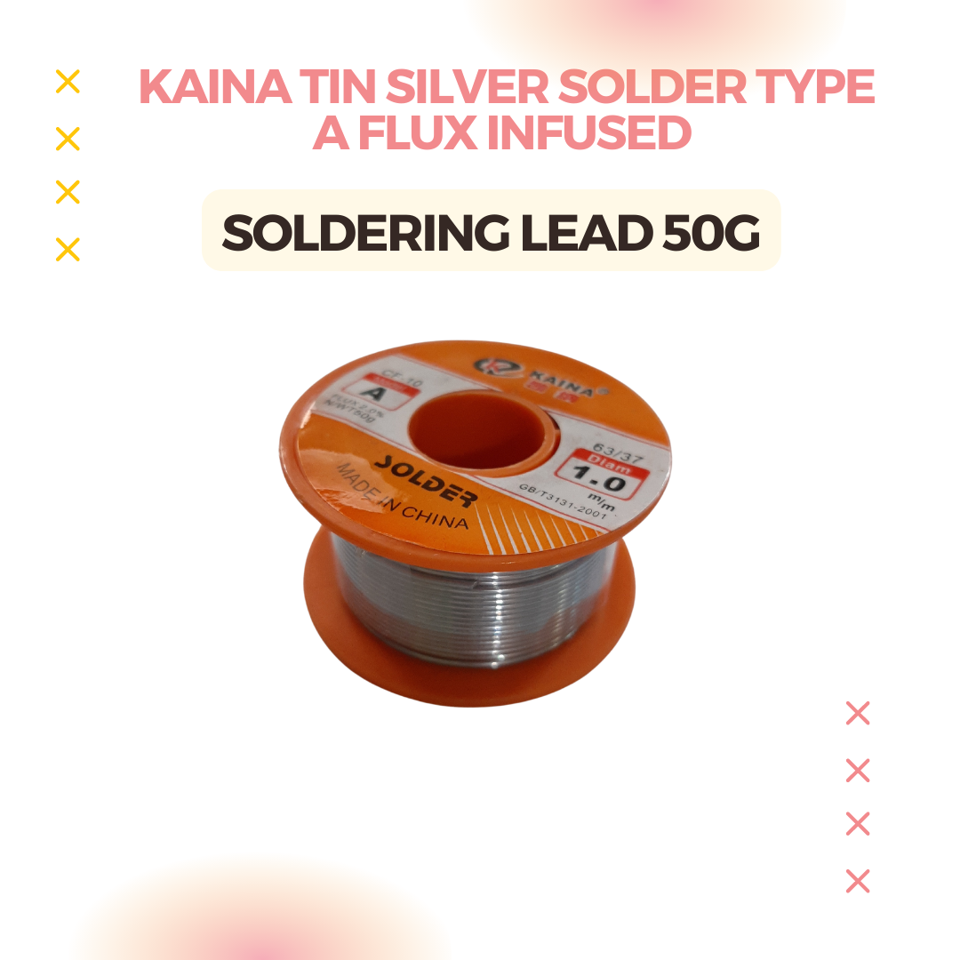 Kaina Tin Silver Solder Type A Flux Infused Soldering Lead 50g PERFECT