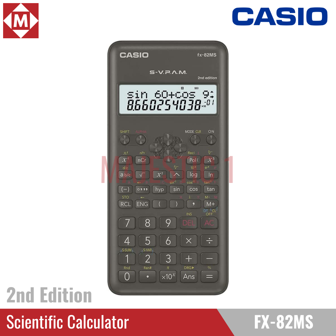 Casio - Casio FX-82MS - Zwart - Rekenmachines kopen? | Korting