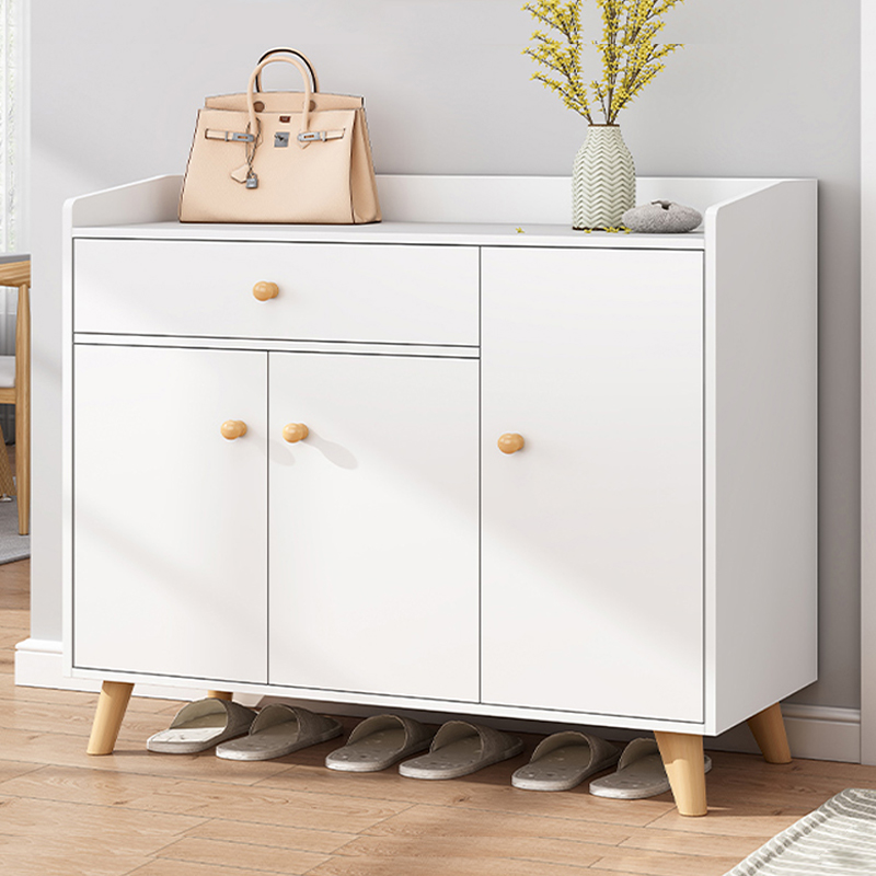 Multi Layers Fashion Wood Shoe Large Capacity Hall Storage