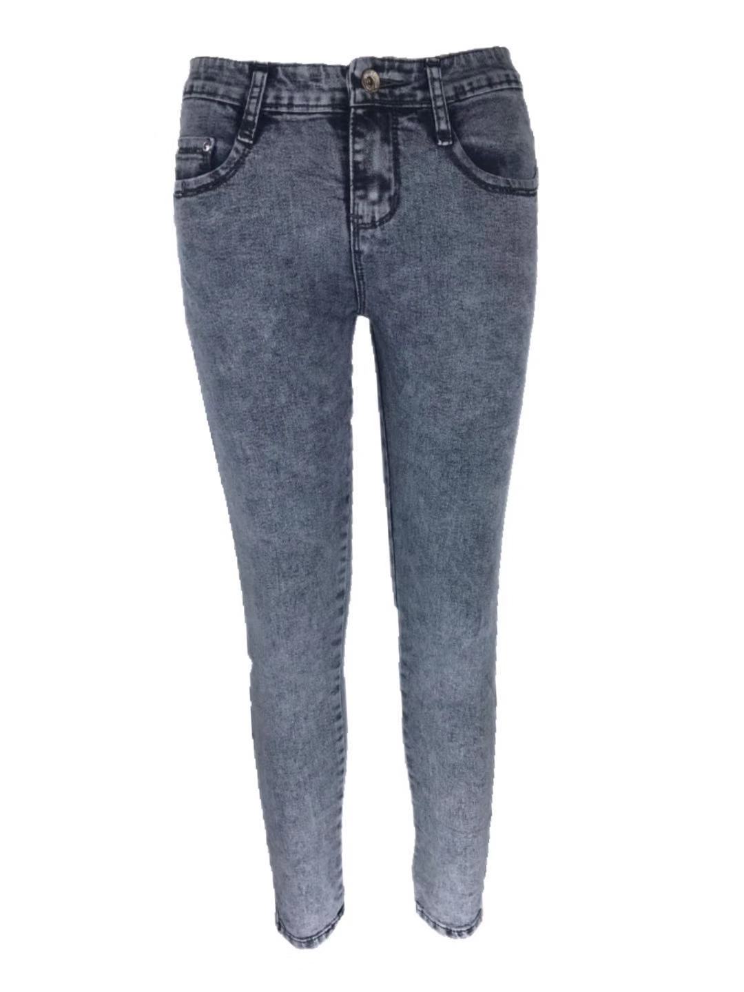 Acid wash grey Women's stretchable skinny jeans,comfortable good quality  jeans,25-30