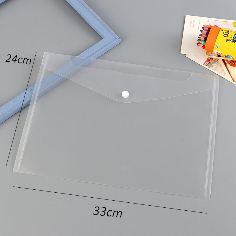 Hami Transparent PP File Storage Bag A4/A5 Business Big Capacity