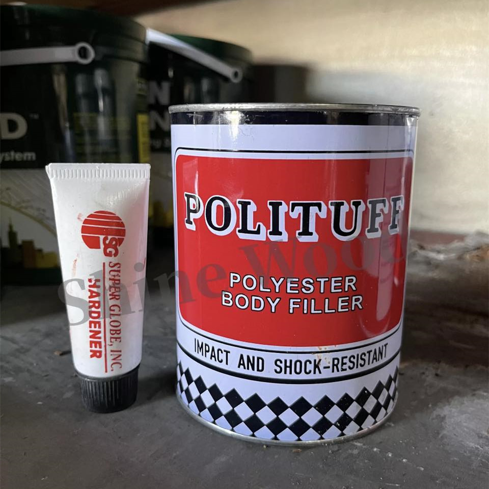 S.W Polituff Polyester Body Filler with Hardener 1Liter 128 Lazada PH