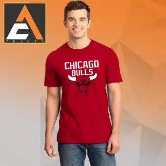 red chicago bulls shirt