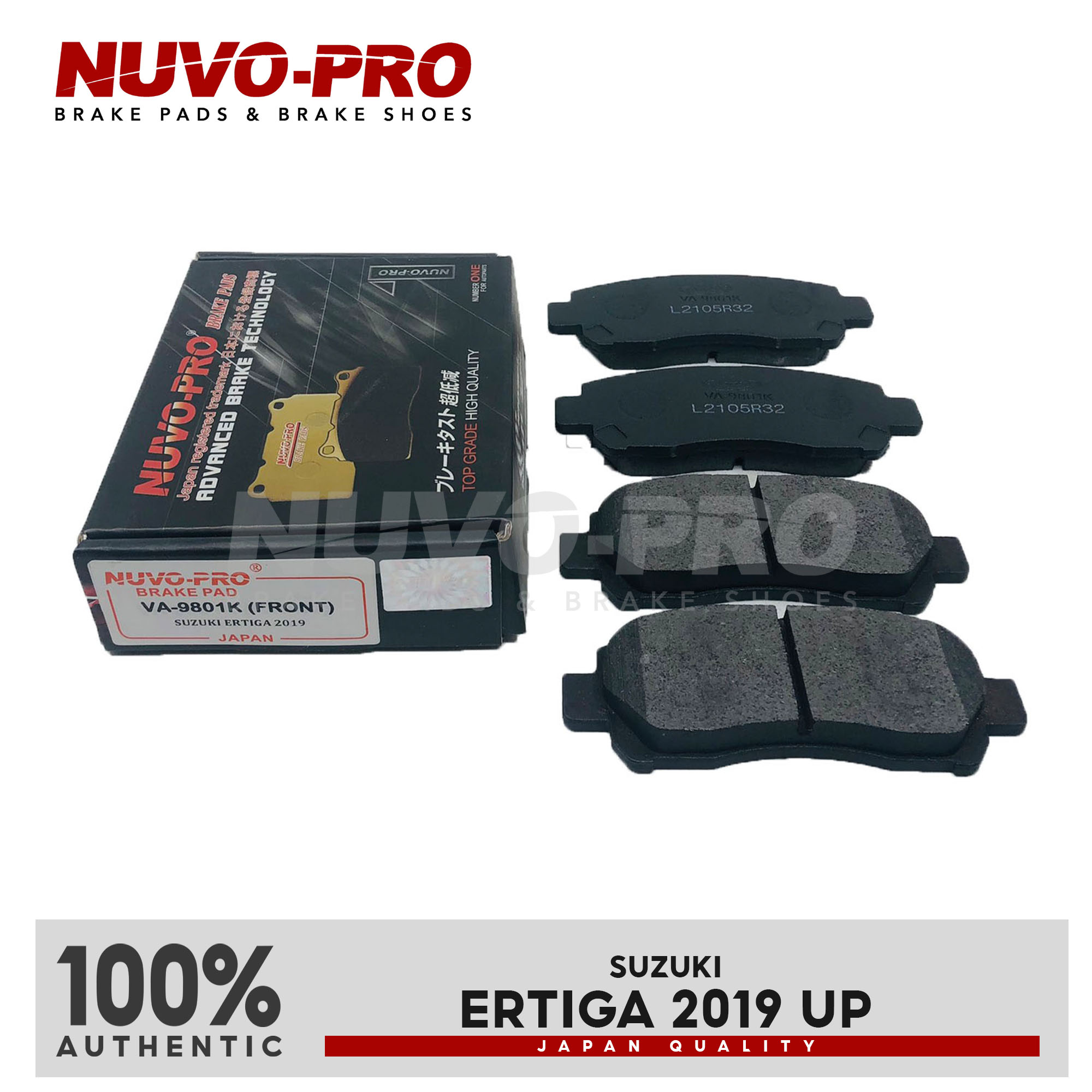 NuvoPro Brake Pad Front Suzuki Ertiga 2019 Up VA9801K SET Lazada PH