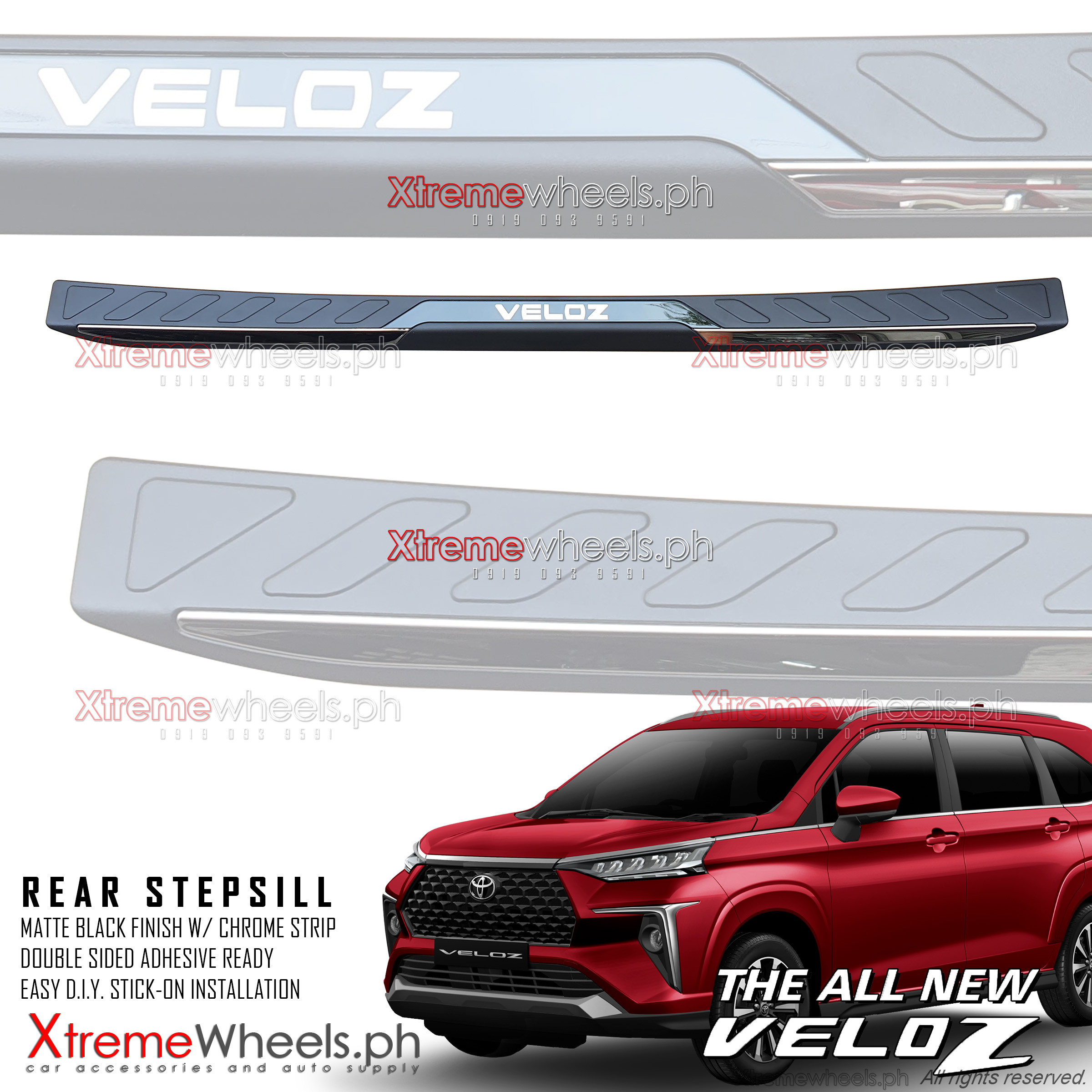 Toyota Avanza Veloz 2022 Rear Bumper Protector Stepsill / Step sill