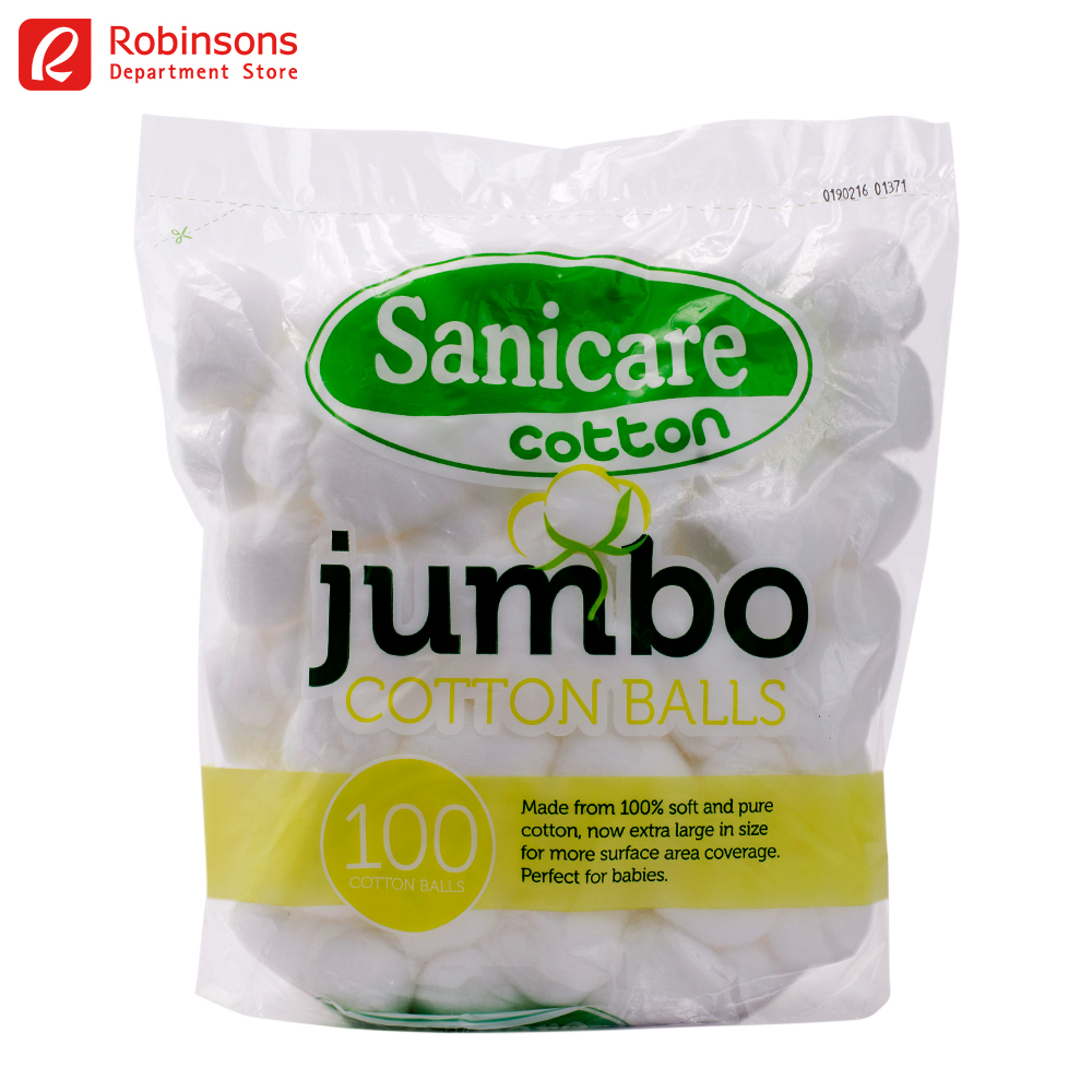 Sanicare Jumbo Cotton Balls 100pcs Lazada PH