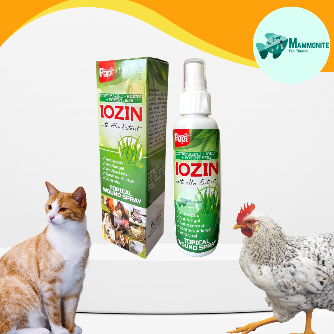 Pet Animal Iozin Topical Wound Spray Horse Chicken Dog Antiseptic