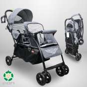 T2 Baby's Only Foldable Tandem Baby Stroller Twin Stroller