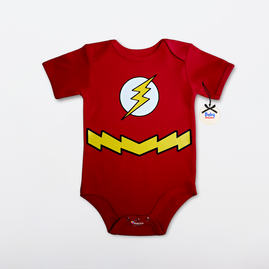 The Flash Superhero Baby Onesie Cotton Newborn Infant Frogsuit 1st Birthday  Monthly Outfit for Baby Boy Baby Onesies PH | Lazada PH