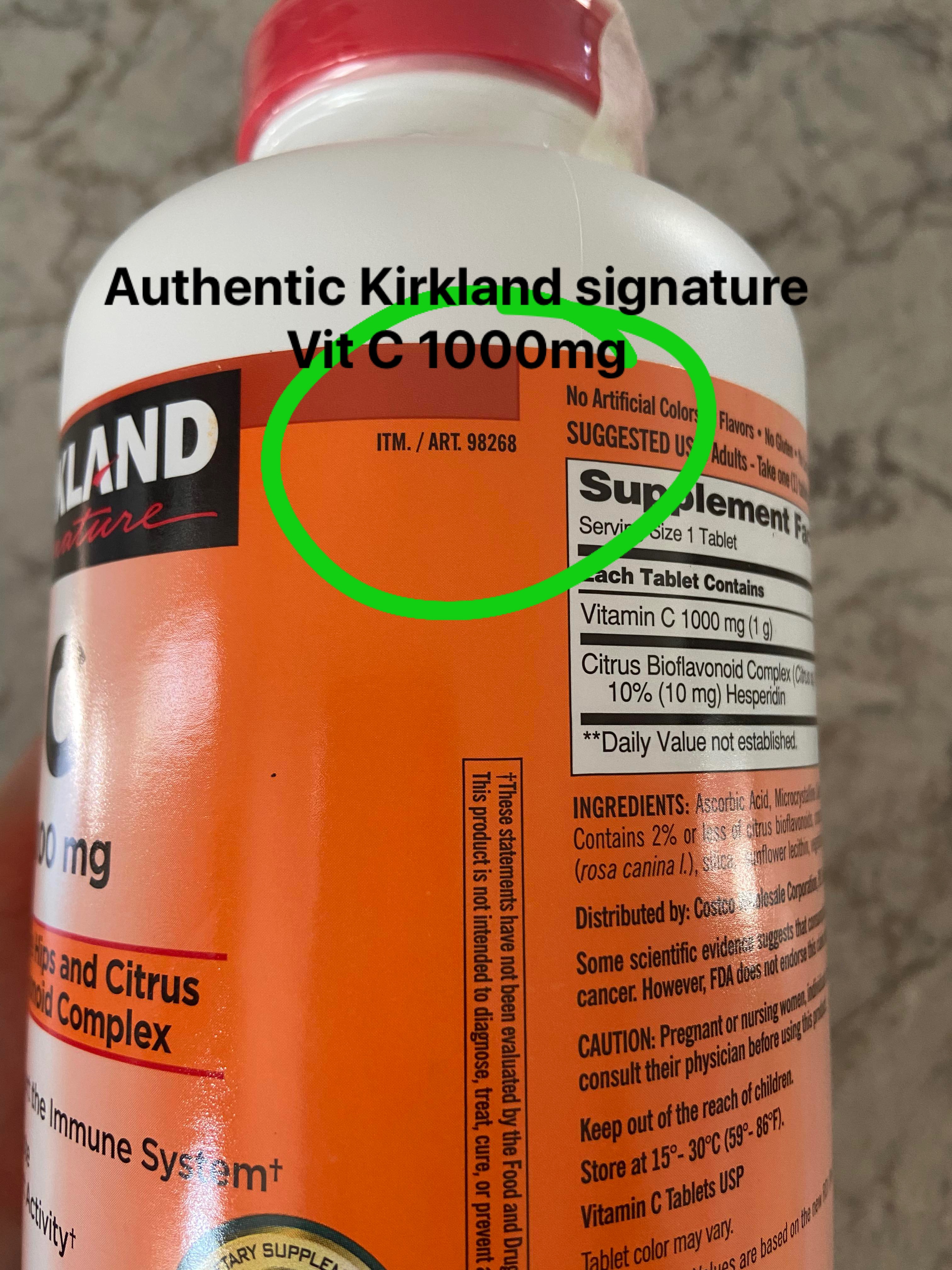 Kirkland Vitamin C 1000 Mg 500 Tablets Imported Authentic Legit Original Lazada Ph