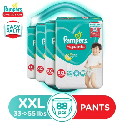 Pampers Baby Dry Diaper Pants Extra Extra Large 22 x 4 packs (88 diapers) - (14-25kg)