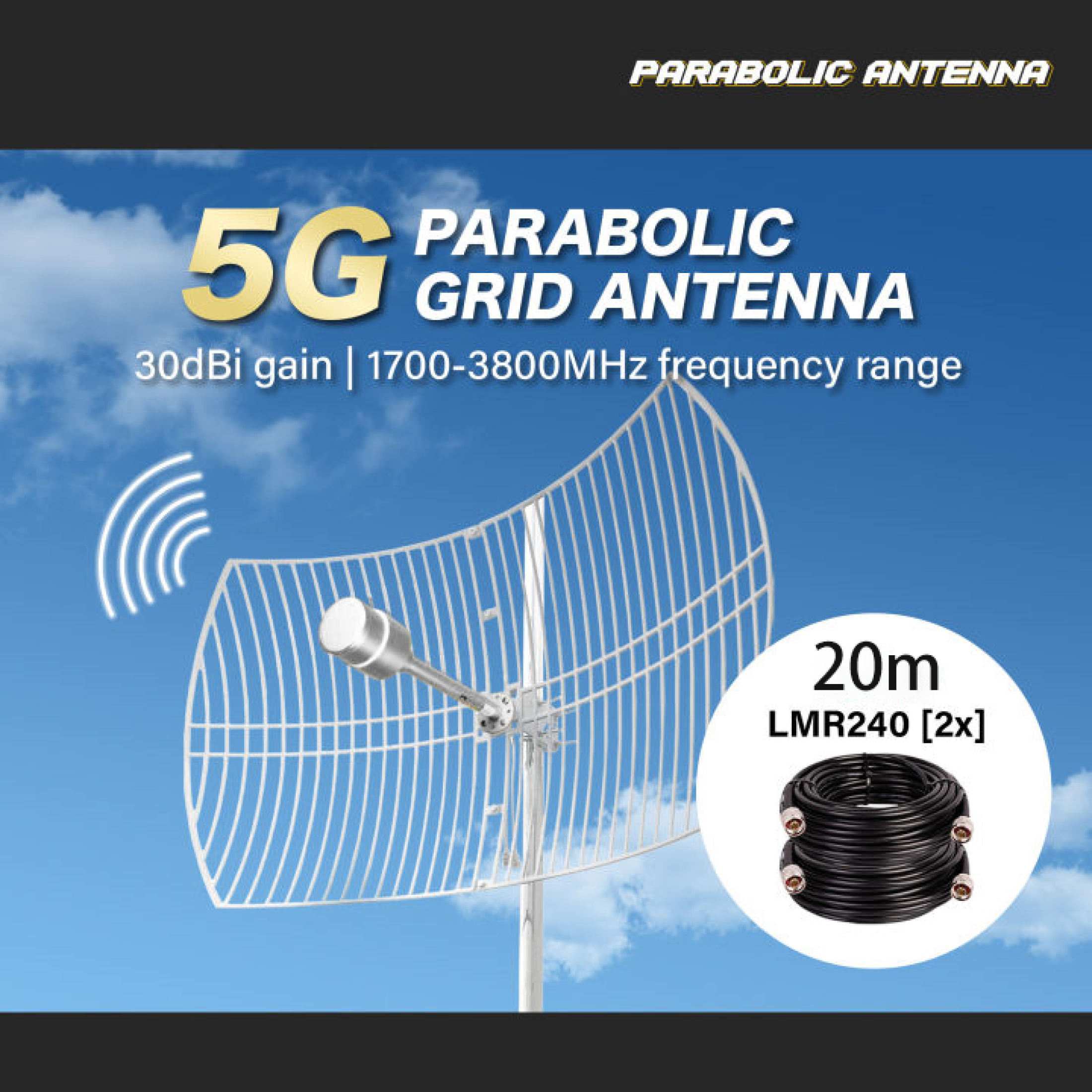 【Local Ready stock】Signal booster all network 5g Hybrid Antenna 100