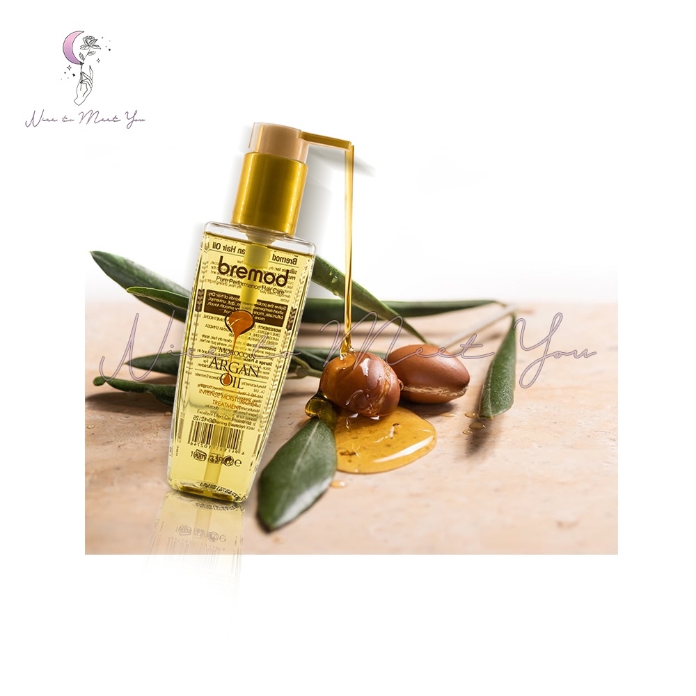 Bremod Moroccan Argan Oil Hair Serum 100ml Hair Beauty Serum Care Intense Moisturizing Treatment