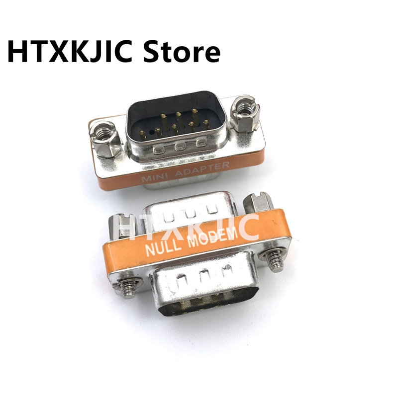 High Quality Mini Null Modem DB9 Female Male plug Adapter Gender