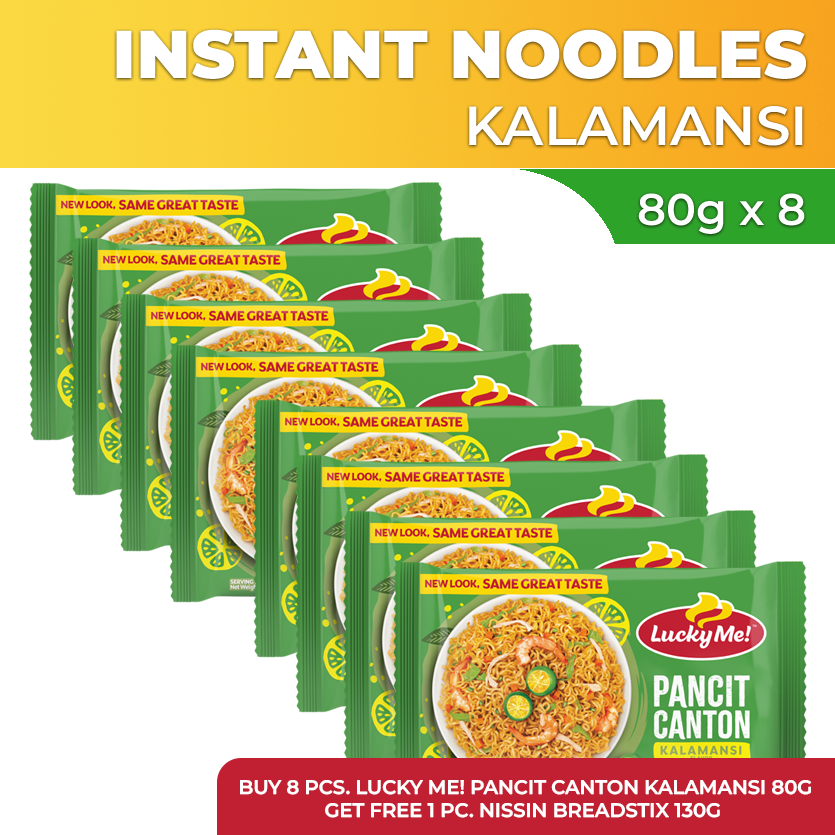 Lucky Me! Pancit Canton Kalamansi 80g x 8 | Lazada PH