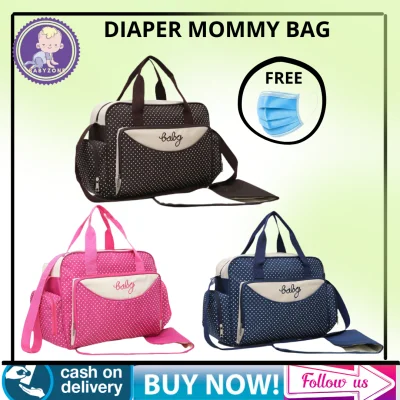 Single Mommy Baby Bags Waterproof Baby Diaper with FREEBIES