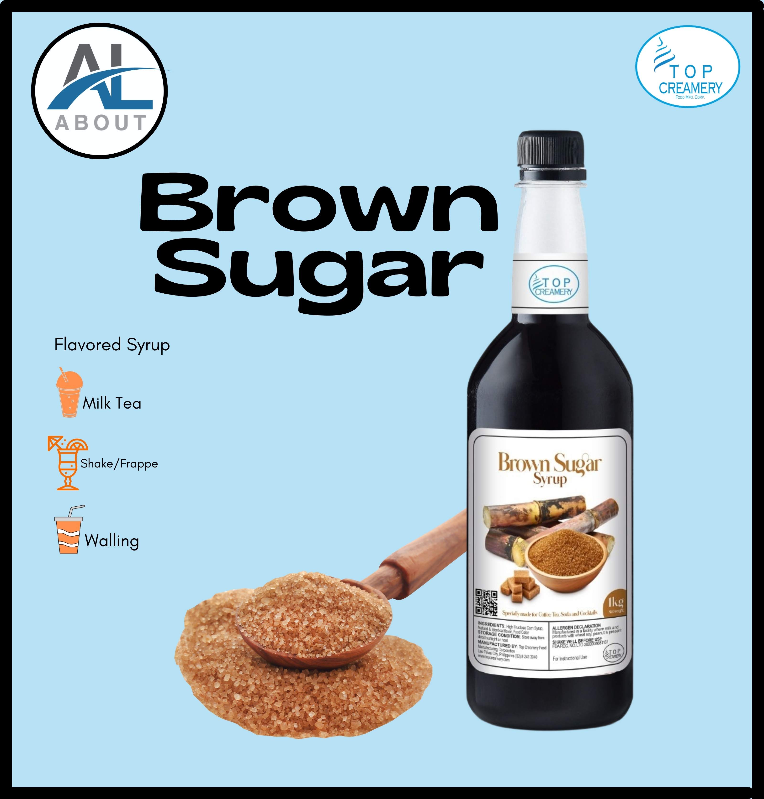 TOP CREAMERY BROWN SUGAR SYRUP 750ml Lazada PH