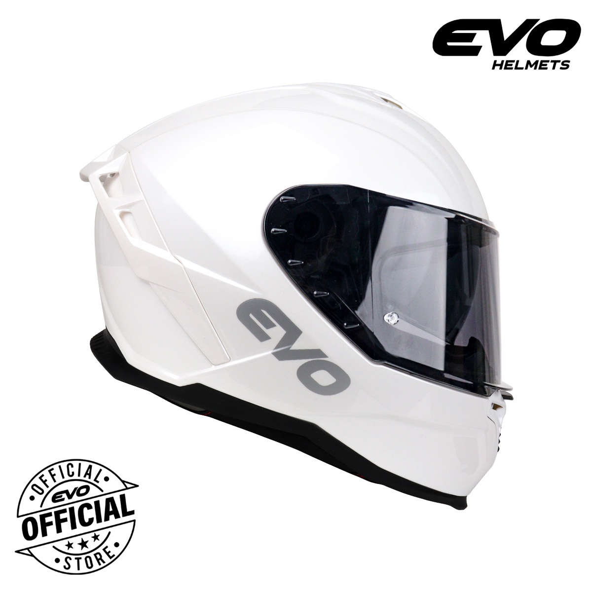 EVO SR-09 Plain Dual Visor Full Face Helmet with Free Clear Lens ...