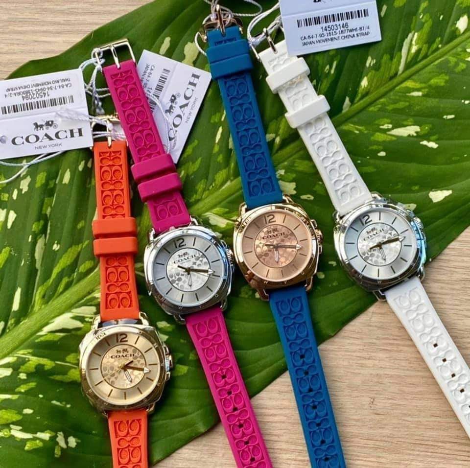coach watch rubber strap