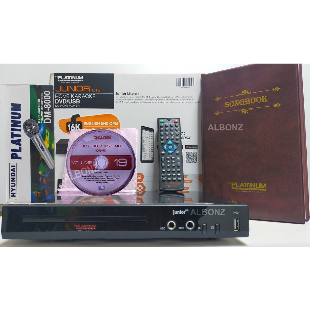 Junior Lite KS 5 Platinum Home Karaoke Videoke Player w/ free