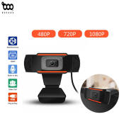 BOSADA HD Webcam with Mic, Rotatable PC Web Camera