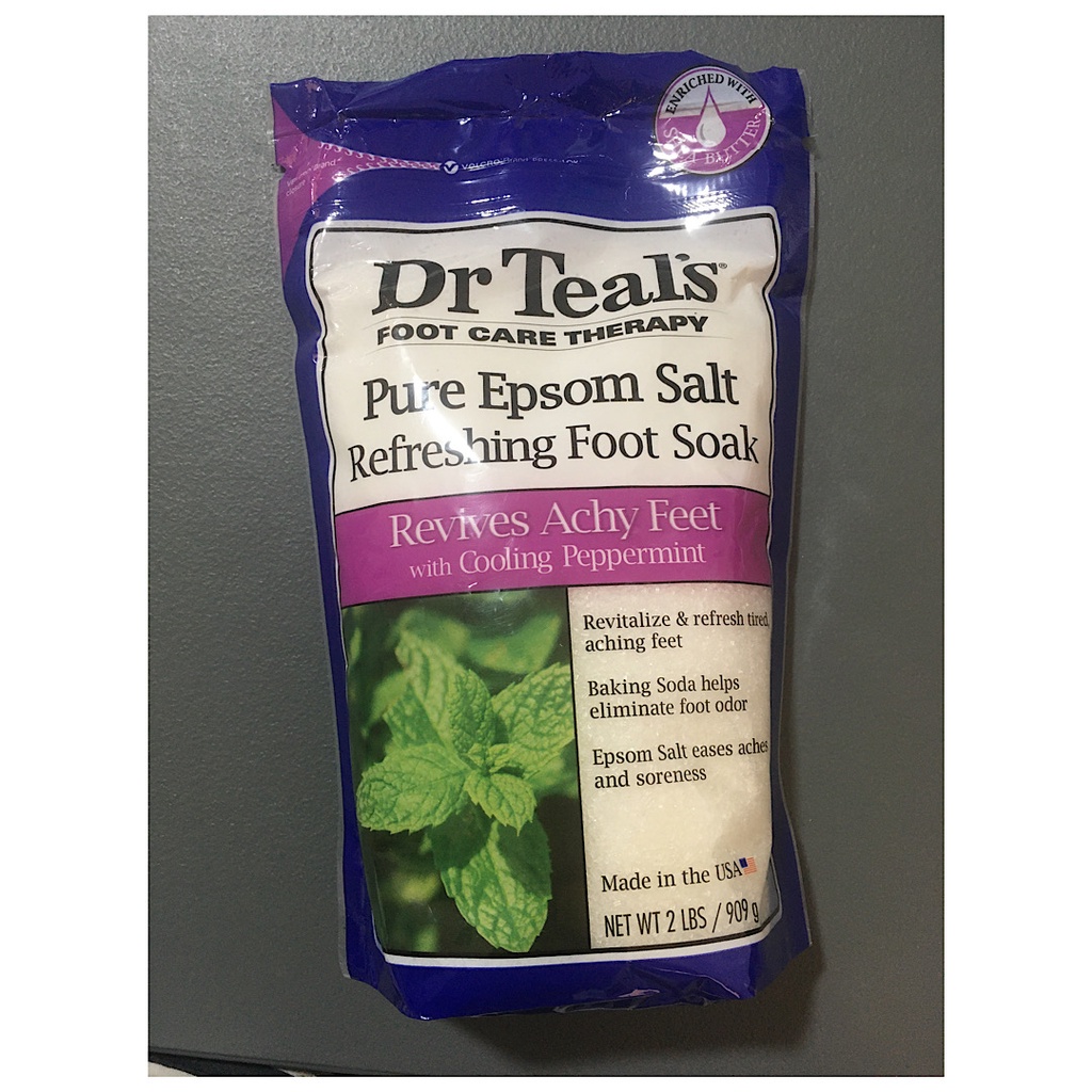 Dr Teals Pure Epsom Salt Soaking Solution Eucalyptus And Spearmint Peppermint Foot Soak 0753