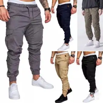 mens denim jogger pants