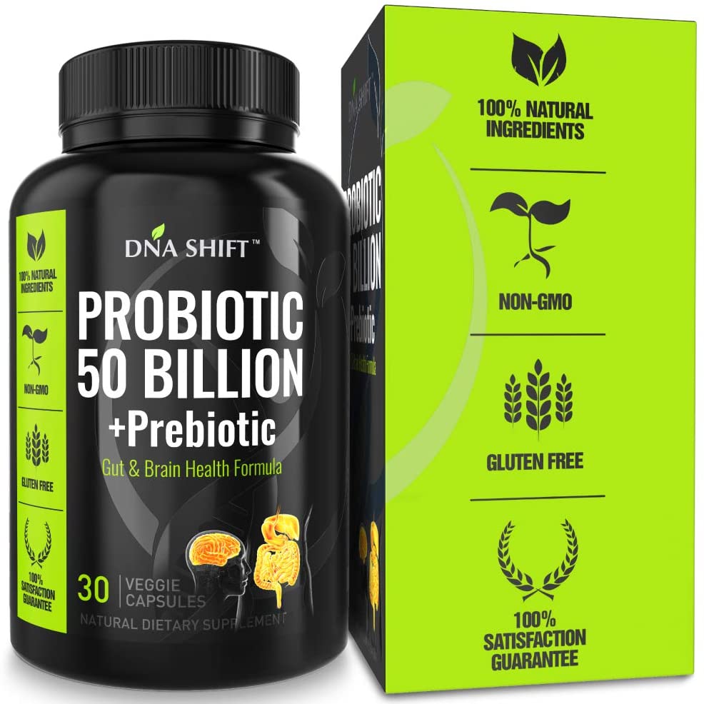 DNA SHIFT 50 Billion Probiotic Prebiotic. LIVE Probiotics Prebiotics ...