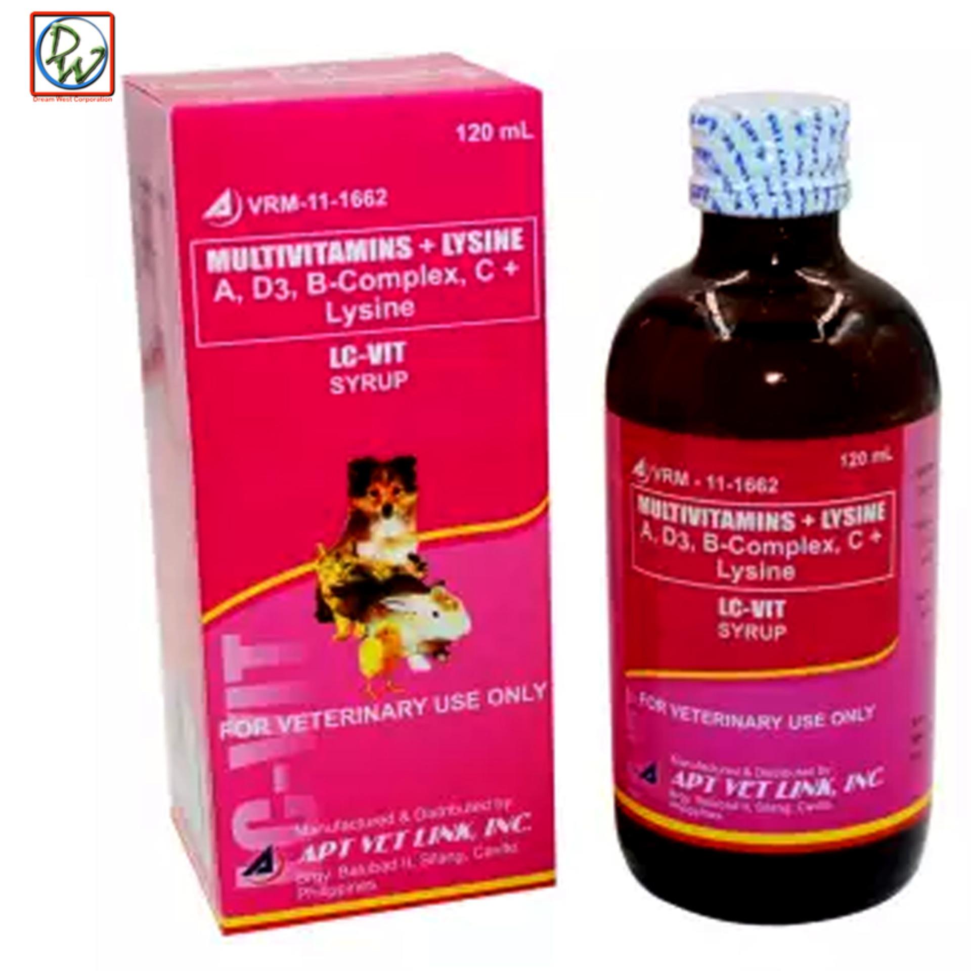 LCVIT Multivitamins Lysine Syrup Dog Multivitamins for Pets Dogs and