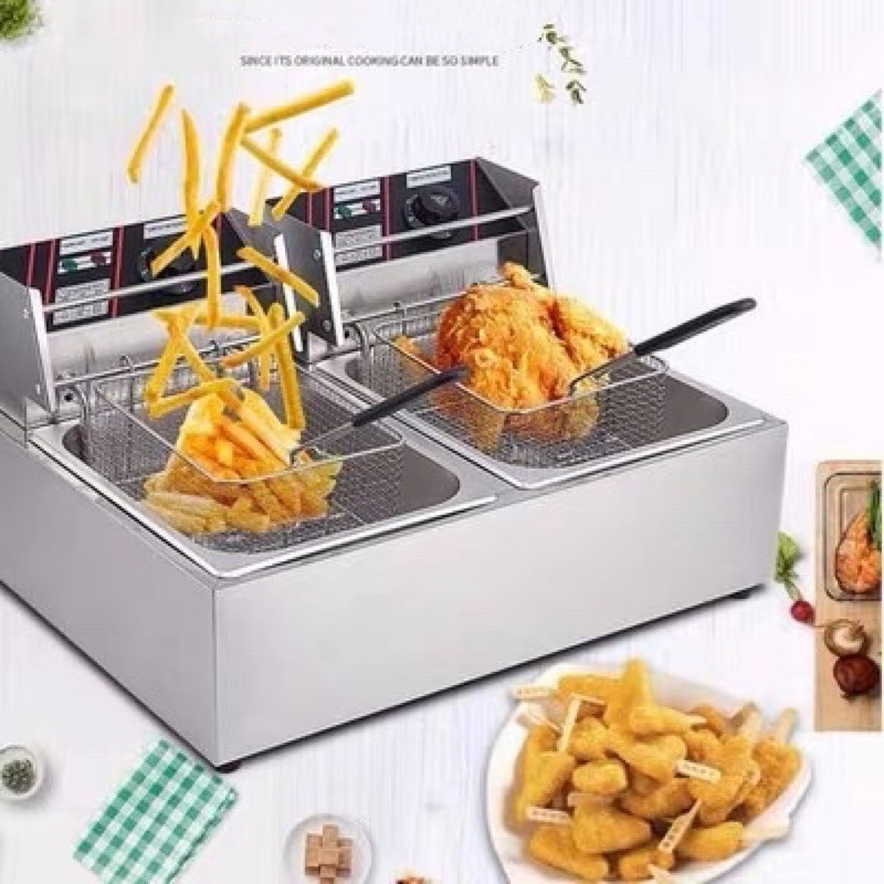Kaisa MALL Deep Fryer Electric Pan With Strainer Household Electric