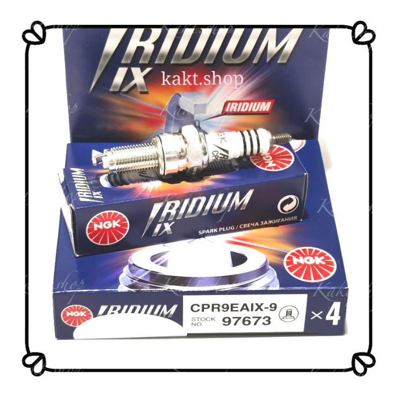 【Ready Stock】 NGK IRIDIUM SPARK PLUG CPR9EAIX9 FOR BEAT 110 Fi, CB150R