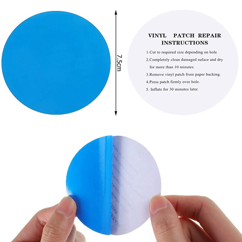 20 PCS Self-Adhesive PVC Repair Patches, Vinyl Pool Liner Patch Boat ...