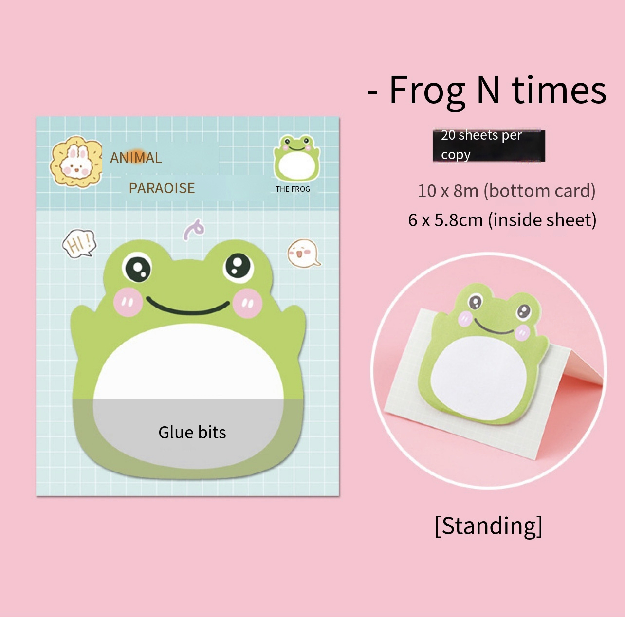 Cute Animals Standing Memo Sticky Notes | Lazada PH