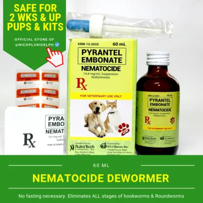 Nematocide Syrup Dewormer for dogs and cats (60ml)