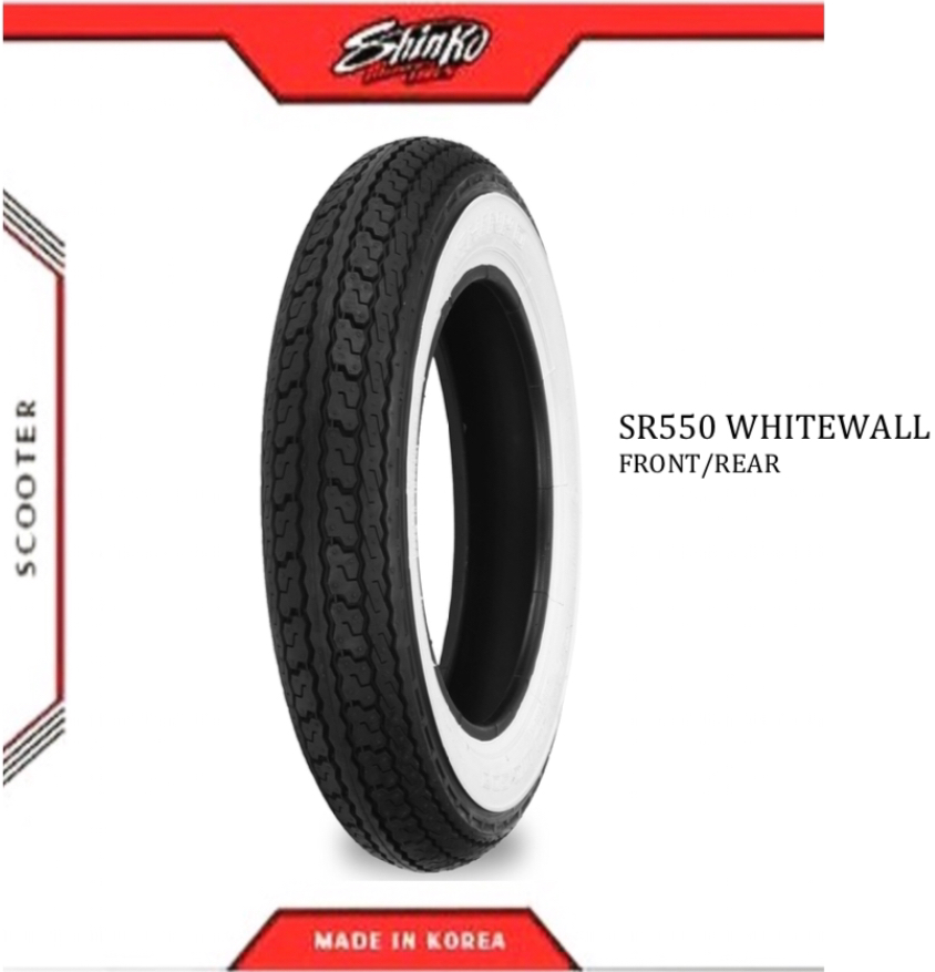 SHINKO MOTORCYCLE TIRES SCOOTER WHITE WALL SR550 3.0010 B TT Lazada PH