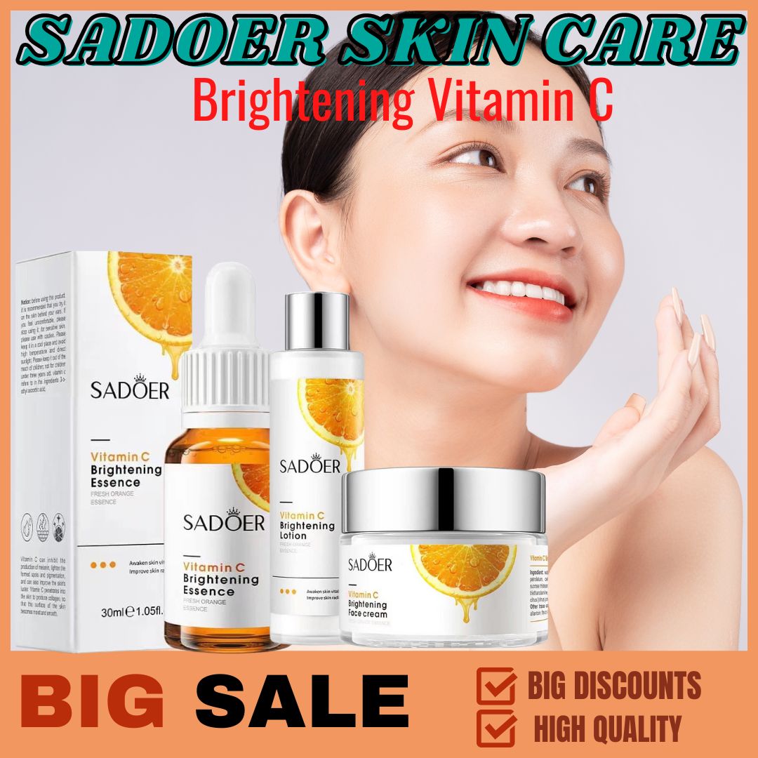 BEST SELLER!! SADOER 3 in 1 set Skin Care Brightening Serum, Lotion and Cream Lazada PH