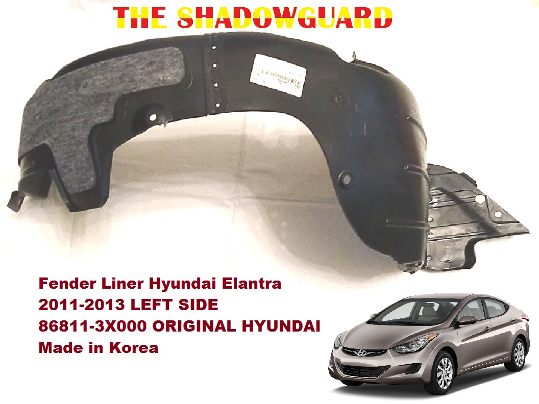 Fender Liner Hyundai Elantra 20112013 LEFT SIDE 868113X000 Original