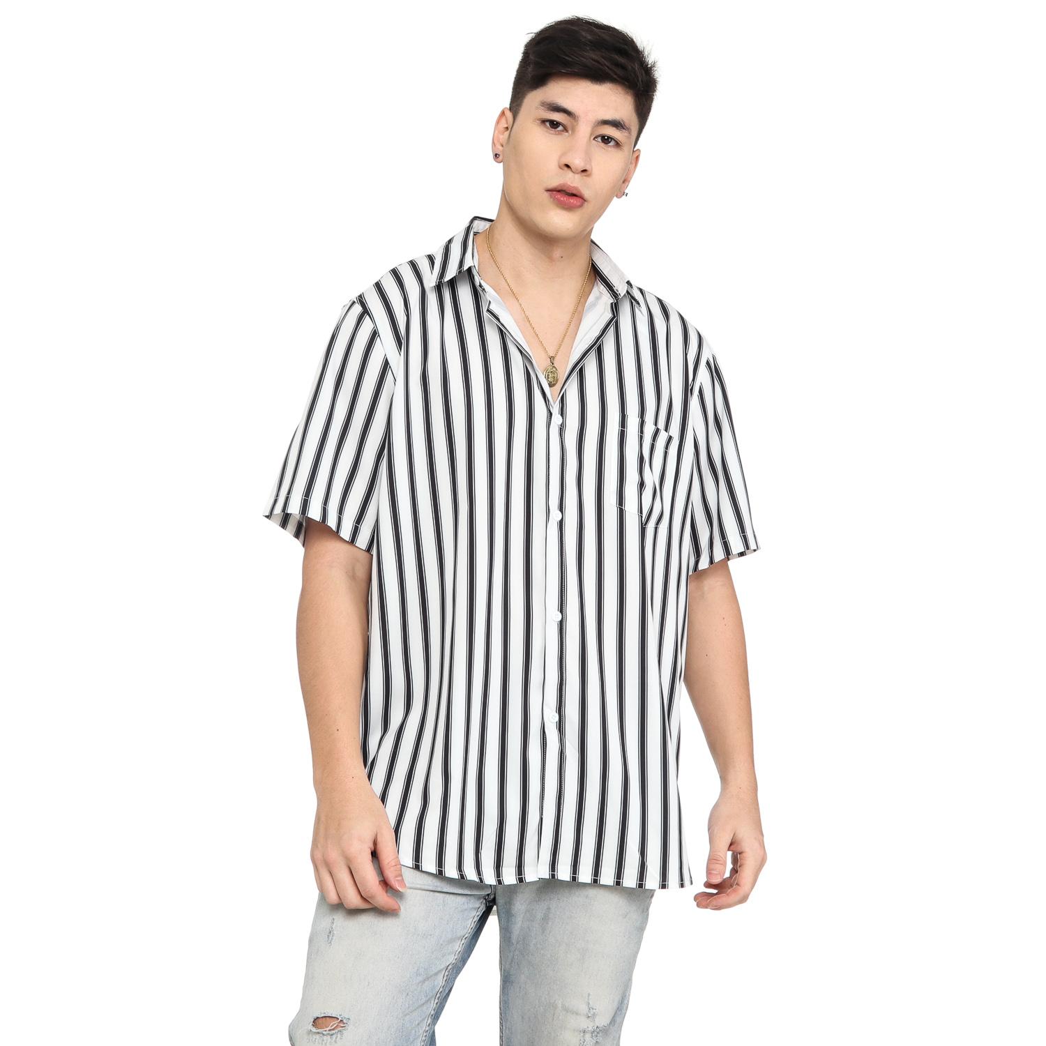 Smyth Boys Teens Striped Button-Down 