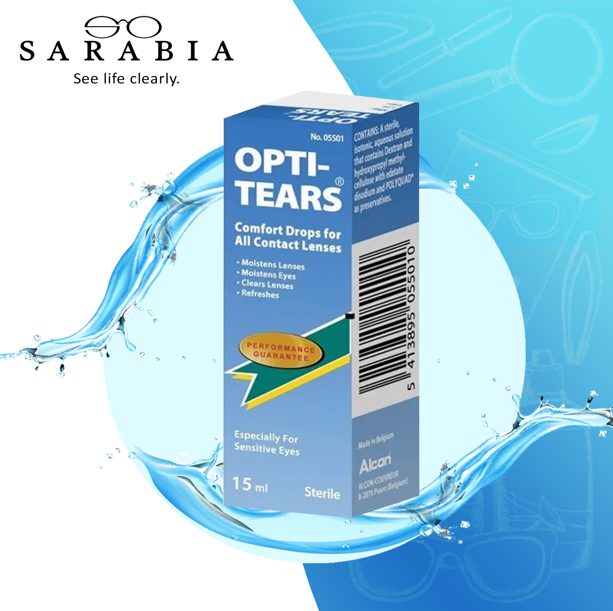 OptiTears Eye Drops For Contact Lens 15ml Lazada PH