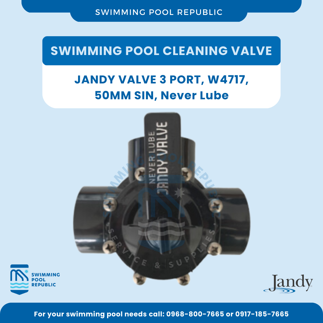 SWIMMING POOL VALVE, JANDY VALVE 3 PORT, W4717, 50MM SIN, Never Lube