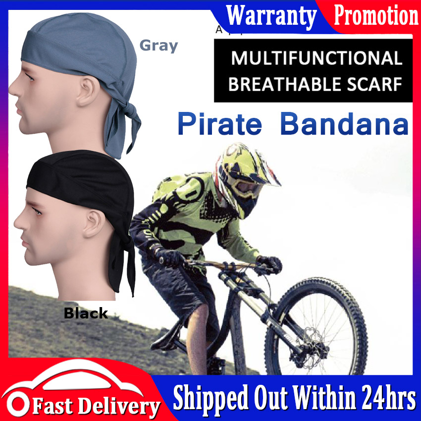 Men Riding Bicycle Cool Pirate Scarf Sports Hat Headband Cycling Cap Headscarf 