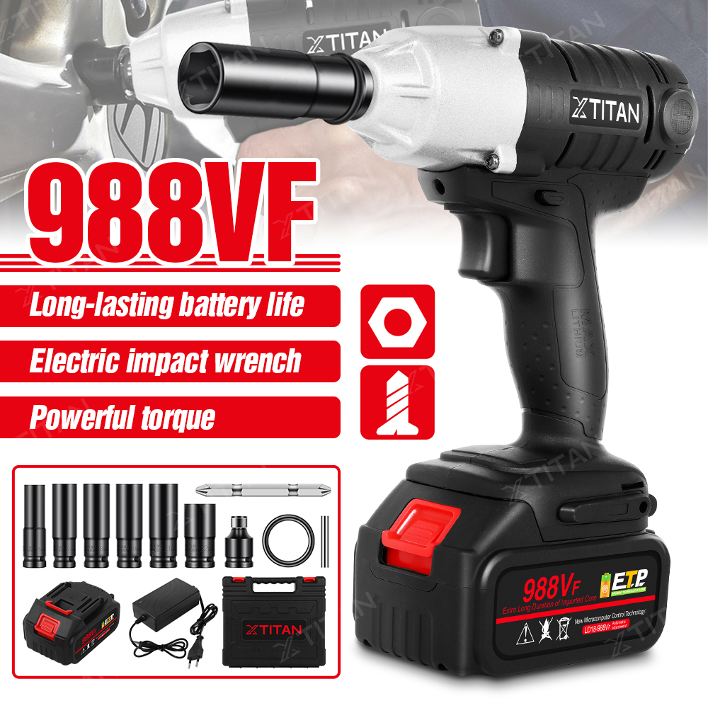 XTITAN 988VF Brushed Cordless Impact Wrench Original Electric Wrench