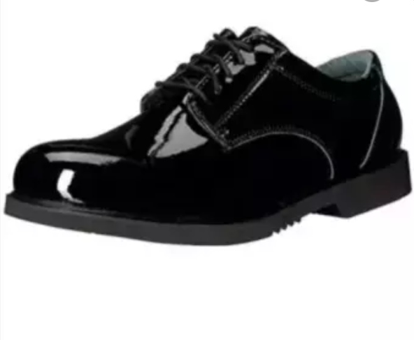 black shiny formal shoes